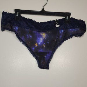 Torrid deep blue galaxy thong NWT size 3